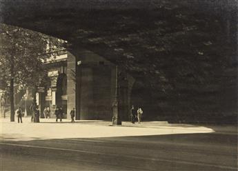 REGINALD MARSH (1898-1954) Beneath Waterloo Bridge * Passing By.